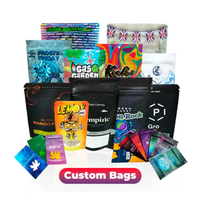 Bolsas Mylar personalizadas impresas para envasar semillas de cannabis